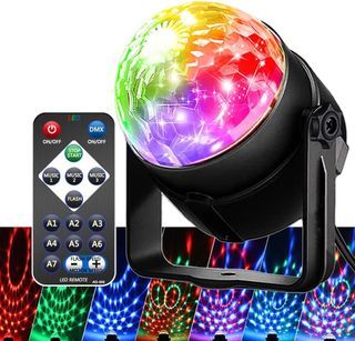 Disco Ball Light Sound Activated Party Lights with Remote Control Dj Lighting, Dancing Lights Effect, Strobe Lamp for Parties Supplies Birthday Christmas Bar KTV Decorations