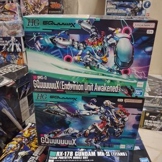 HG Gquuuuuux and endymion unit awakened  HG gundam bundle