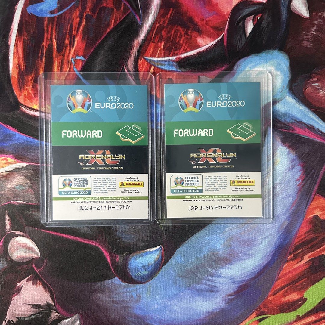 Panini Adrenalyn XL Euro 2020 Attacking Trio Bernardo Silva, Cristiano Ronaldo, Bruno Fernandes football card PORTUGAL (Category: Raw Cards) located in Singapore. Submitted by tradingcardscollector (Listing ID 1456145325, Image 2). Description: $7 each.