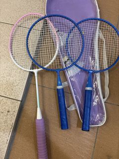 (LOWEST) 3 Kids Children Badminton Rackets with Bag and Shuttles