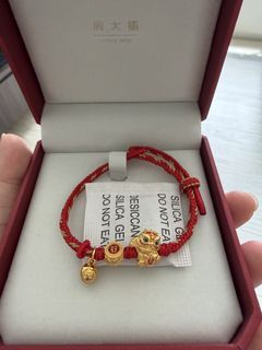 Chow Tai Fook 999 Gold Lion Charm Bracelet