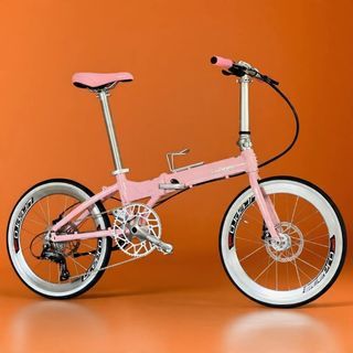 🌸 Folding Bike Fnhon Blast 22” Foldable Bicycle • 𝗠𝗥𝗧/𝗕𝘂𝘀-𝗙𝗿𝗶𝗲𝗻𝗱𝗹𝘆 9s 𝗙𝗿𝗲𝗲𝗯𝗶𝗲𝘀 Litepro 𝗟𝗶𝗴𝗵𝘁𝘄𝗲𝗶𝗴𝗵𝘁 Baby Pink White Wall Tyres Dahon Tern Birdy Commuter Foldie #hellokitty #freshlybuilt