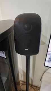 B&W M1 Speakers with Stands and Wall Mounts