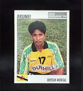 Vintage Liga Perdana '94 (Malaysian League / Malaysia Cup) Football Sticker #222 Hussin Moktal (Brunei)