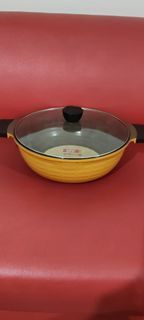 32CM LFK CERAMIC WOK WITH GLASS COVER