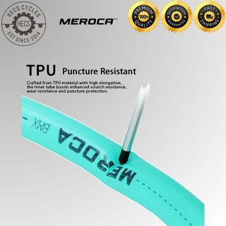<INSTOCK> MEROCA Ultralight TPU Folding Bike Inner Tube 349/406/451 Presta Valve 45mm/65mm Portable Bicycle Tube