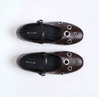 Mar & Ma Emery Eyelet Flats