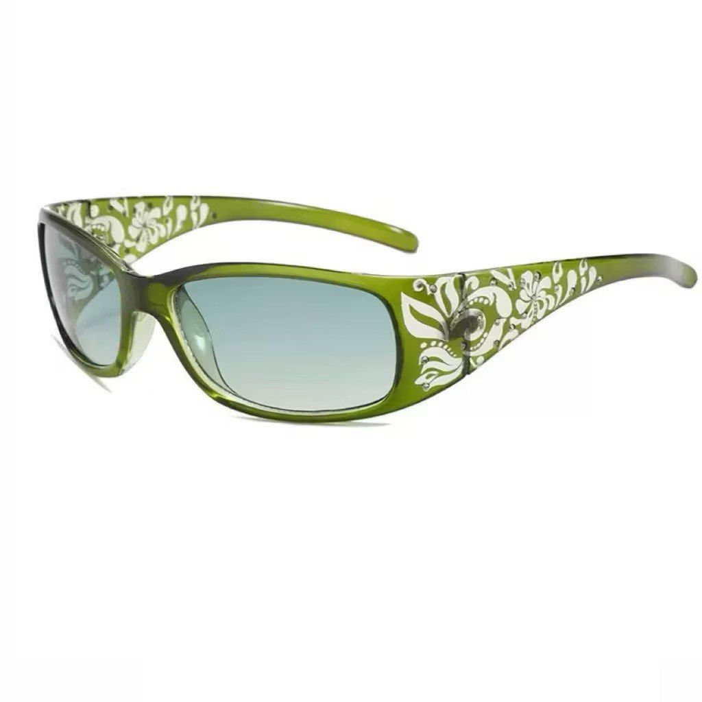 y2k racer sunnies sunglasses (Category: Sunglasses & Eyewear) located in Singapore. Submitted by y2kqueen (Listing ID 1453375563, Image 7). Description: PREORDER colours: maroon, black, pink, brown, red, green, white.