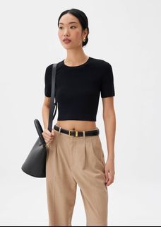 Love Bonito Kyle Knit Round Neck Crop Top