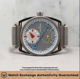 Mint Louis Erard Le Régulateur "Alain Silberstein" Strap (Grey) 85358TT03.BTT83 85358TT03 Gray Dial Z23626 Dec 2021