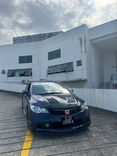 RENTHUB CAR RENTAL HONDA CIVIC FD 1.8 SPORTY LOUD MALAYSIA ENTRY VEP READY P-PLATE WELCOME NO DEPOSIT REQUIRED