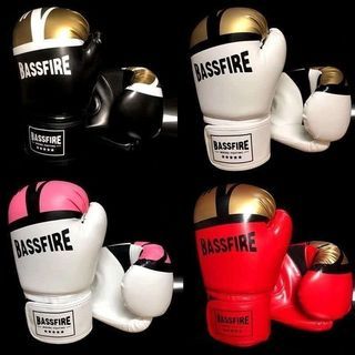Brand New BASSFIRE Boxing Gloves | Adult Boxing Gloves | 10oz Adult Boxing Glove | Palm Size 7.5CM - 8.5CM | Breathable Padded Comfortable Shock-Absorbing Wrist Support for Beginners & Pros | Gym Sparring Boxing Combat Sports Kickboxing Muay Thai MMA