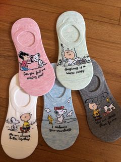 (free shipping) Set of 5: Snoopy Invisible Socks