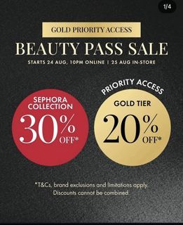 Sephora Beauty pass sales - gold member