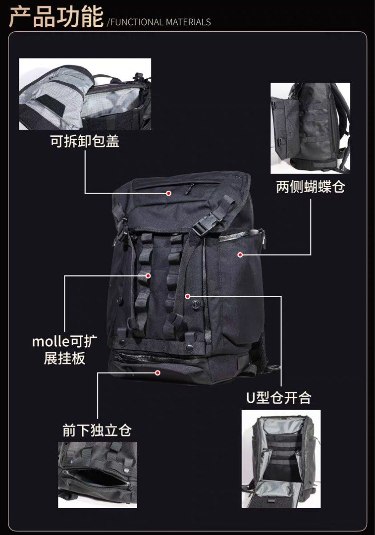 28L Functional Multi-Purpose Backpack / Laptop Travel Gym Bag (Category: Backpacks) located in Singapore. Submitted by christinazeng39 (Listing ID 1456991850, Image 8). Description: Very well-made and highly functional 28L multi-purpose backpack, suitable for work, gym, travel, commuting, outdoor activities and everyday use. Made with durable Cordura / coated nylon material, with a structured design and plenty of storage and organisation options.