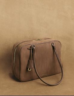 🩷 Charles & Keith Brown Shoulder Bag Laptop Friendly