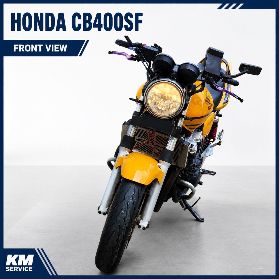 𝘾𝙃𝙀𝘼𝙋 HONDA CB400 USED SUPER FOUR S4 VTEC 3 SPEC 3 YOSHIMURA CLASS 2A MOTORCYCLE MOTORBIKE KM PLUS MOTO MOTOR MOTORING PIT STOP SHOP SERVICING TYRE KMPLUSMOTOR WOODLANDS E9 PREMIUM GP FY4 (Category: Class 2A) located in Singapore. Submitted by kmplusmotor (Listing ID 1457040874, Image 3). Description: 𝘾𝙃𝙀𝘼𝙋 HONDA CB400 USED SUPER FOUR S4 VTEC 3 SPEC 3 YOSHIMURA CLASS 2A MOTORCYCLE MOTORBIKE KM PLUS MOTO MOTOR MOTORING PIT STOP SHOP SERV