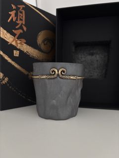 Black Myth Wukong Sand-gilt Black Pottery Coffee Cup