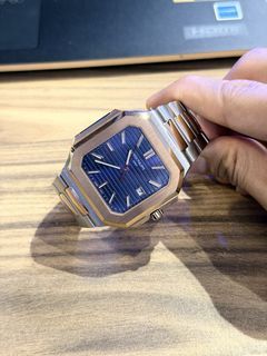 Cubitus Rose Gold Watch Sunburst Blue Dial 5821/1AR