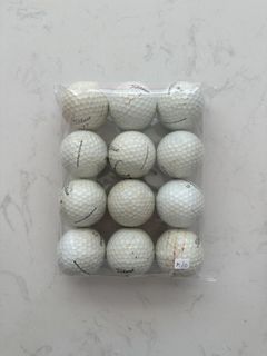 Titleist Pro V1/ProV1x Golf Balls in Moderately Used (Off-Coloured) Condition (Pack of 12)