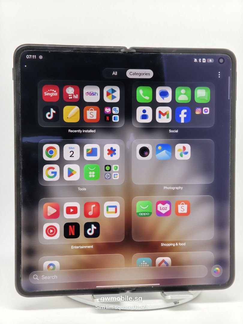 Oppo Find N5 Cosmic Black 512GB (Category: OPPO) located in Singapore. Submitted by gwmobile.sg (Listing ID 1457059683, Image 4). Description: .