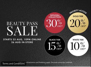 Sephora GOLD 💛 member 20% NO FEE