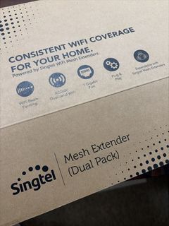 Singtel WiFi Mesh Extender Dual Pack AC2600