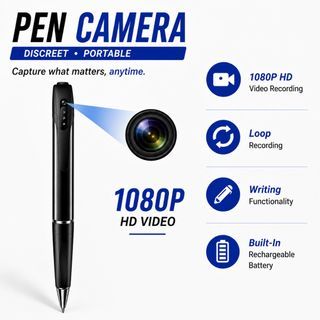 1hr Delivery! 🚚 HD 1080P Hidden Wireless Spy Camera Pen CCTV Security Camera Video Voice Recorder Camcorder
