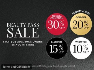 20% OFF GOLD ACCESS Sephora Beauty Pass Sale