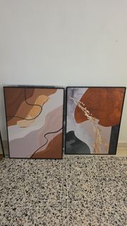 Abstract Canvas Wall Art Set of 2
