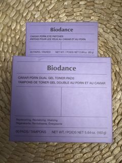 Biodance Caviar PDRN Eye Patches & Toner Pads Set