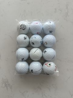 Bridgestone Tour B Golf Balls in Lightly Used Condition (Pack of 12)