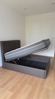Queen Size Bed Frame with Mattress