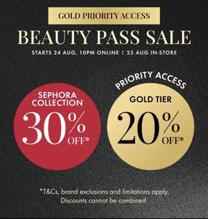 HTB: Sephora Beauty Pass Sale Gold Member 20% Discount Early Access Help To Buy