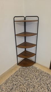 Modern Wood and Metal Wall Shelf