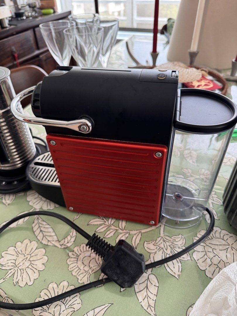 Nespresso Pixie (Category: Coffee Machines & Makers) located in Singapore. Submitted by beerciderbitter (Listing ID 1457153194, Image 2). Description: Selling a Nespresso Pixie in perfect working condition. Bought from Takashimaya, regular descaled using the Nespresso solution. Also giving Nespresso aeroccino frother for additional 40$.. Will throw in the extra capsules for free ( worth 15$) No negotiation pls. You can come and have a look if you
