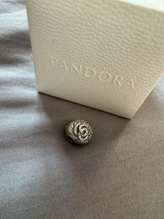 Pandora Sterling Silver Rose Charm with Box
