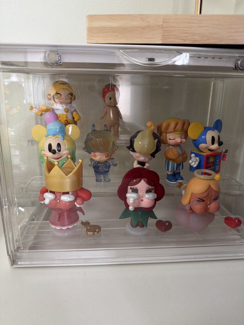 Pop Mart Molly Disney Mickey & Friends Blind Box Figures (Category: Designer & Blind Box Toys) located in Singapore. Submitted by anneyeong21 (Listing ID 1457223025, Image 1). Description: Cute designer figurines (Mickey, Molly, etc.) with accessories. Comes in a display case. Perfect for collectors or gifts..