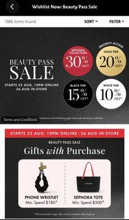21% OFF - SEPHORA 20% SALE - NO FEES