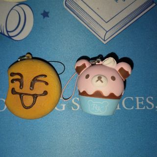 Squishy toy phone charms keychain