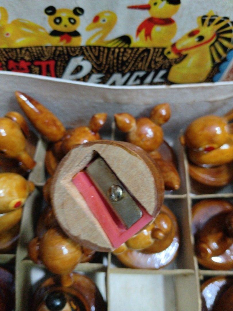 Vintage Great Wall Pencil Sharpeners Set - Shanghai China (Category: Stationery & School Supplies) located in Singapore. Submitted by mypassionlisbon (Listing ID 1457144906, Image 2). Description: - Set of vintage pencil sharpeners - Cute animal shapes - Comes in original box - Made in Shanghai, China by Great Wall - Ideal for collectors or unique desk accessory.