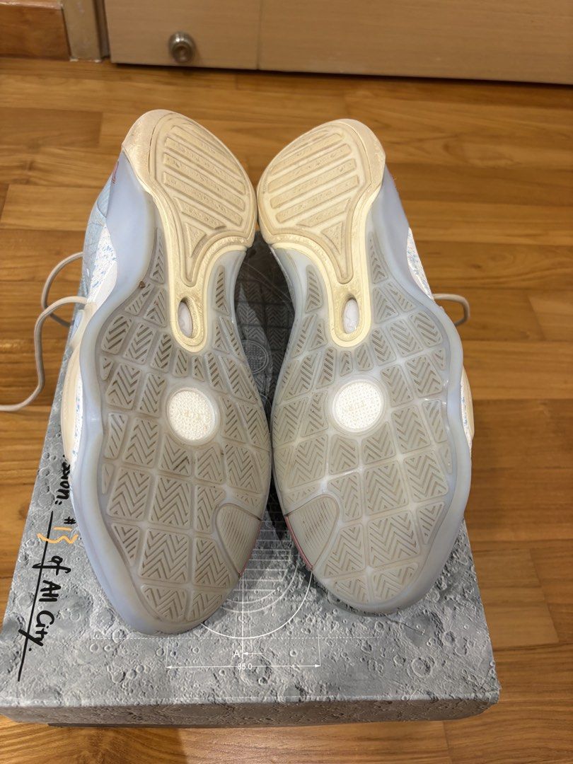 wtt/wts WOW All City 13 Ice-Chips 🧊tags kobe dame lebron sabrina lining wow 361 rigorer adidas ae harden vol gt cut 1 2 3 4 5 6 7 8 9 10 11 12 13 (Category: Sneakers) located in Singapore. Submitted by jazrr (Listing ID 1457177403, Image 3). Description: US10.5,EUR 44 1/3 way of wade all city 13. used 2 times outdoor, one time indoor. its just dirty, will wash before selling. rlly good shoe but iw try other shoe. wtt for outdoor shoes or elite o