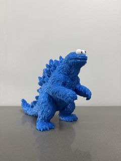 Blue Godzilla Cookie Monster Toy Figure