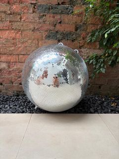 Large 60cm disco ball with pinspot light