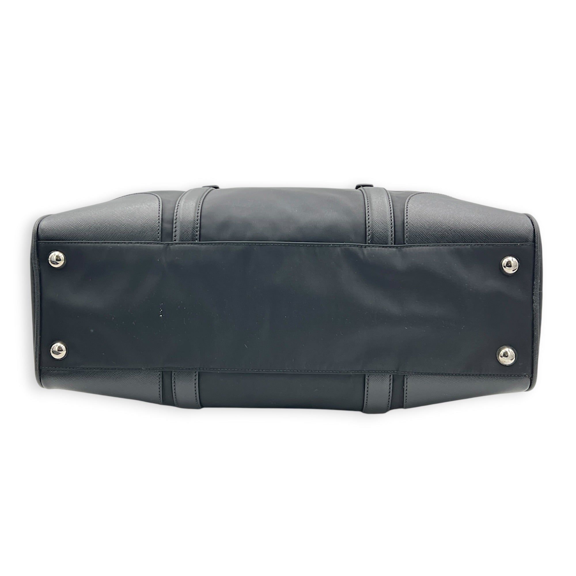Prada Logo Tote Bag Black in Nylon, Silver hardware (Category: Bags & Wallets) located in Singapore. Submitted by carousellluxury (Listing ID 1457432892, Image 5). Description: SKU C2607-013350AN Material Nylon Color Black Hardware Silver Strap Not Included Dimension (L)40cm x (H)35cm x (W)12cm Accessories Authentication Card, Care Card, Dust Bag, Series 31 3 Circa Est 2009 Microchipped FALSE Condition - Surface: In very good condition overall - 