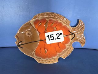Vintage Japanese Ceramic Fish Serving Platter