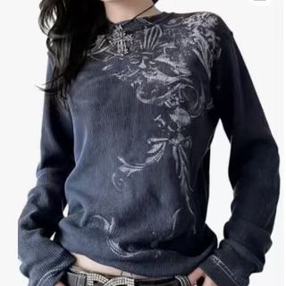 y2k cybersigilism long sleeve