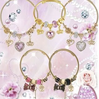 y2k gold charm bracelet