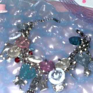 y2k silver charm bracelet