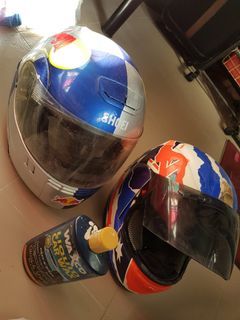 Arai & Shoei Motorcycle Helmets - Red Bull & Australia Theme